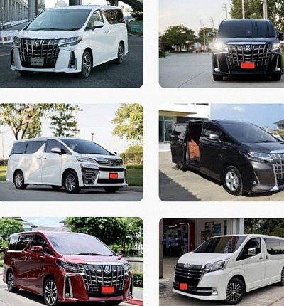 ตัวอย่างรถ Toyota Alphard ให้บริการ